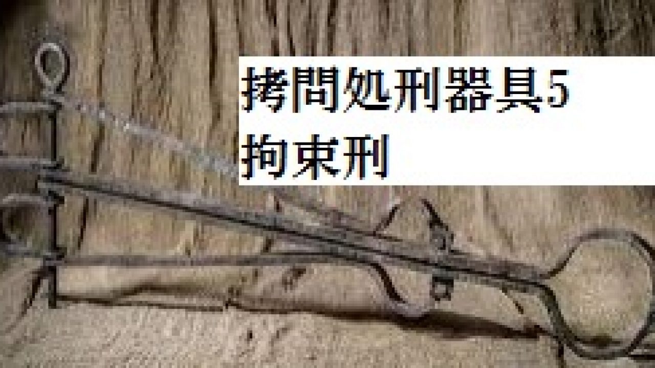 拷問処刑器具5 拘束器具編 コウノトリ 聖エラスムスのベルト他 発明 発見 年表